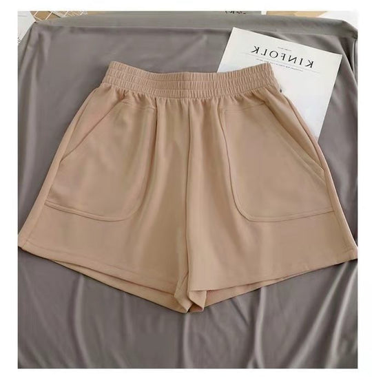 Damen bequeme Sport-Shorts mit elastischem Bund und praktischen Taschen Heidi-Mode
