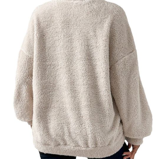 Damen kuscheliger Fleece-Pullover Heidi-Mode