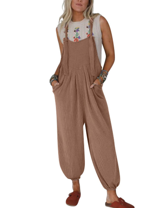 Damen Lässiger Jumpsuit mit praktischen Taschen Heidi-Mode