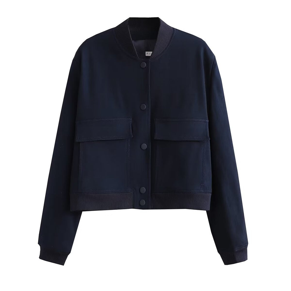 Damen modische Utility-Jacke mit praktischen Taschen und edlem Schnitt Heidi-Mode