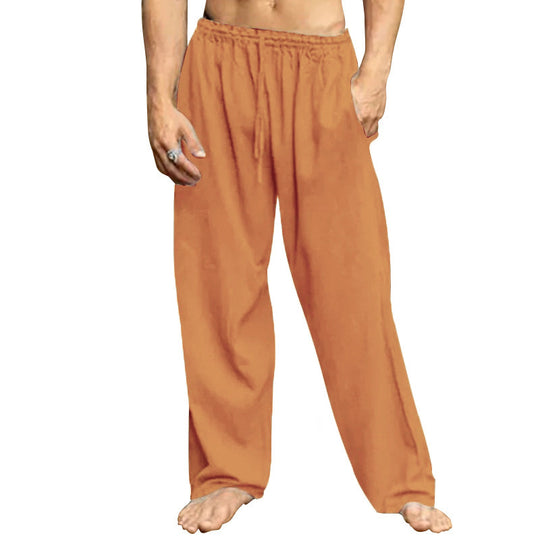 Herren bequeme Freizeit-Hose mit elastischem Bund und seitlichen Eingrifftaschen Heidi-Mode