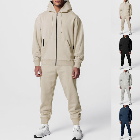 Herren sportliches Hoodie-Set mit atmungsaktiver Stofftechnologie Heidi-Mode
