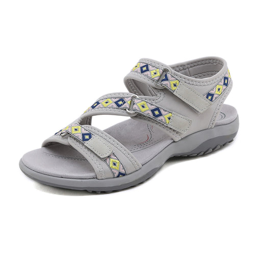 Damen Sportliche Trekking-Sandalen mit verstellbaren Riemen und rutschfester Sohle Heidi-Mode