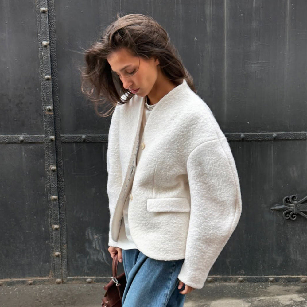 Damen Chic Oversized Blazerjacke Heidi-Mode