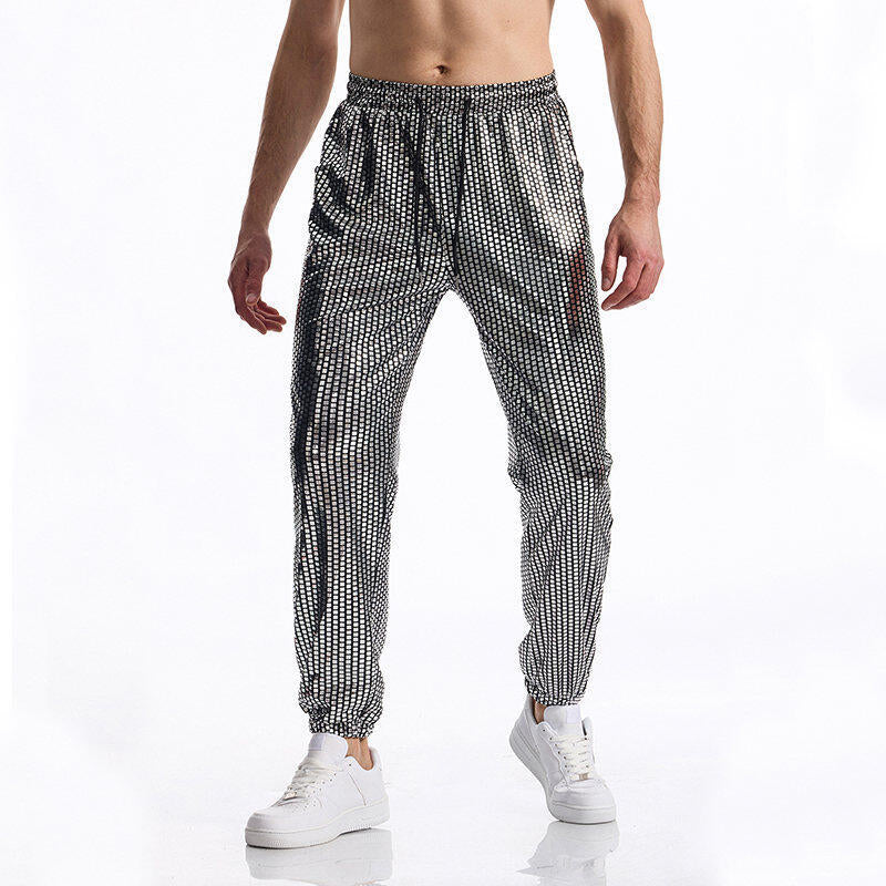Herren Sportliche Jogginghose mit reflektierendem Design Heidi-Mode