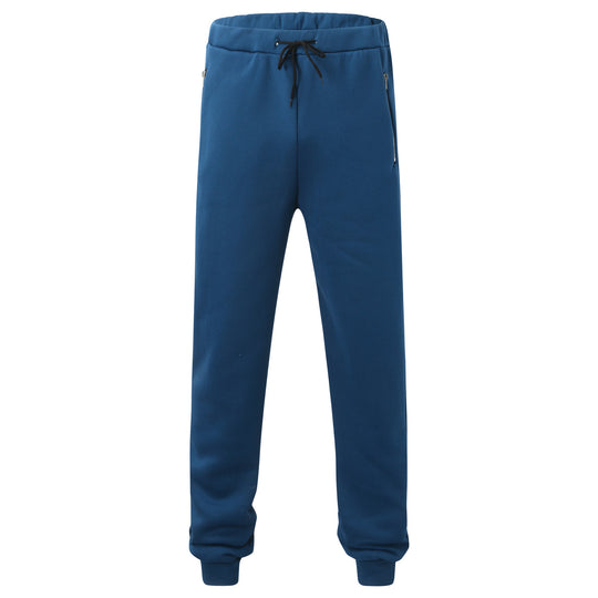 Herren Sportliche Jogginghose mit elastischem Bund und seitlichen Reißverschlusstaschen Heidi-Mode