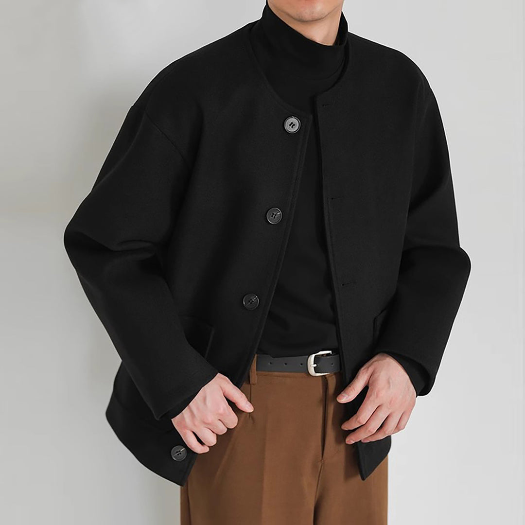Damen Übergangsjacke mit praktischen Taschen und Knopfverschluss Heidi-Mode