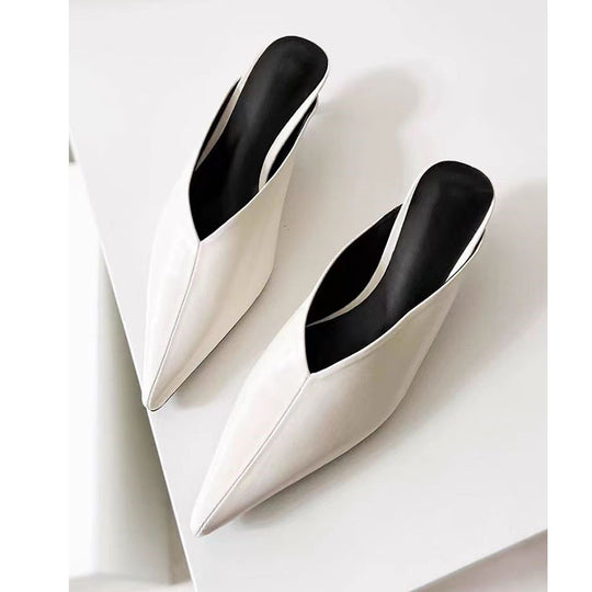 Femme Spitz-Zehen Slingback Pantolette mit elegantem Design Heidi-Mode