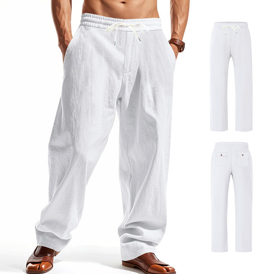 Herren bequeme Freizeithose mit elastischem Bund und seitlichen Taschen Heidi-Mode