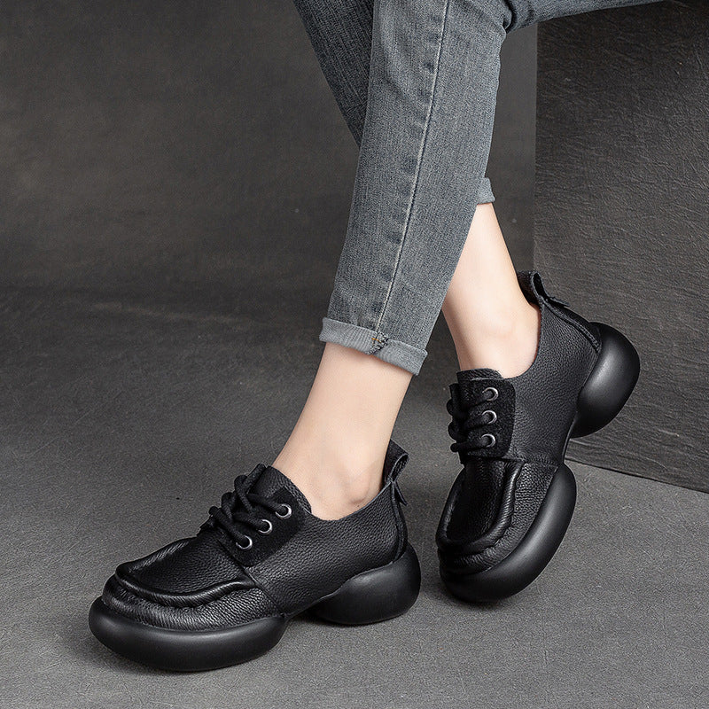 Damen Trendige Sneakers im Urban Style mit extraleichter Sohle und komfortablem Lederobermaterial Heidi-Mode
