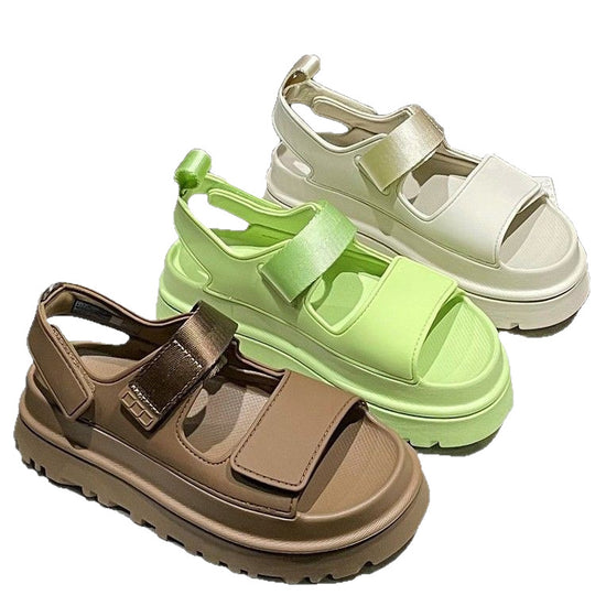 Damen Sportliche Sandalen mit ergonomischem Fußbett und rutschfester Sohle Heidi-Mode