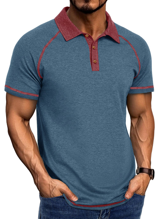 Heidi Mode | Kurzärmeliges Herren-T-Shirt mit Revers
