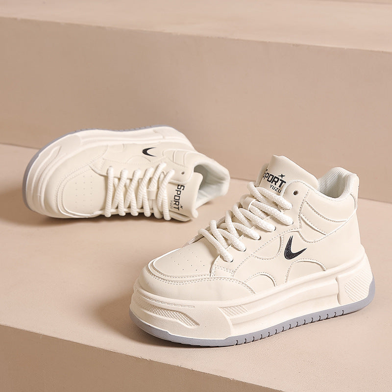 Damen Hohe Sneaker mit dicker Profilsohle und modernem Design Heidi-Mode