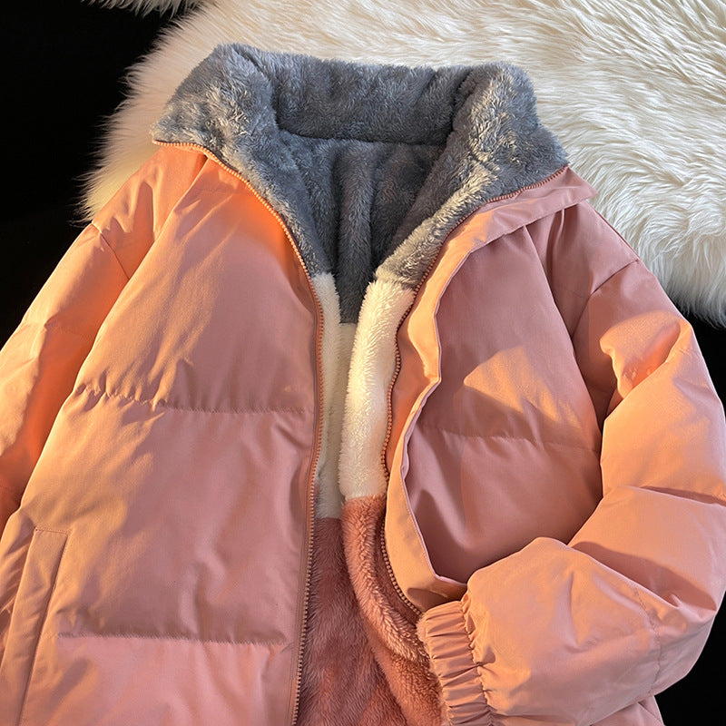 Damen Daunenjacke mit weichem Innenfutter und hohem Kragen Heidi-Mode