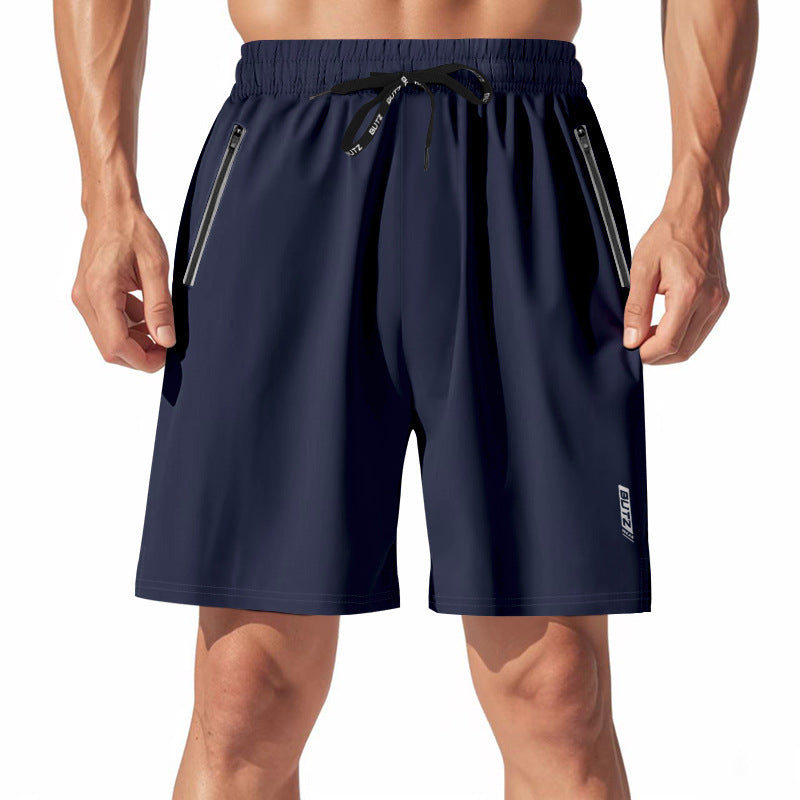 Herren Sportliche Badeshorts mit feuchtigkeitsregulierender Technologie und praktischen Reißverschlusstaschen Heidi-Mode