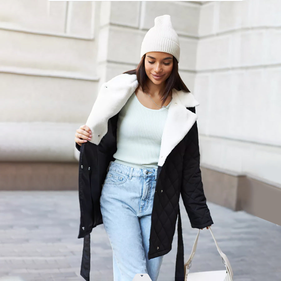 Damen gesteppte Wolljacke Heidi-Mode