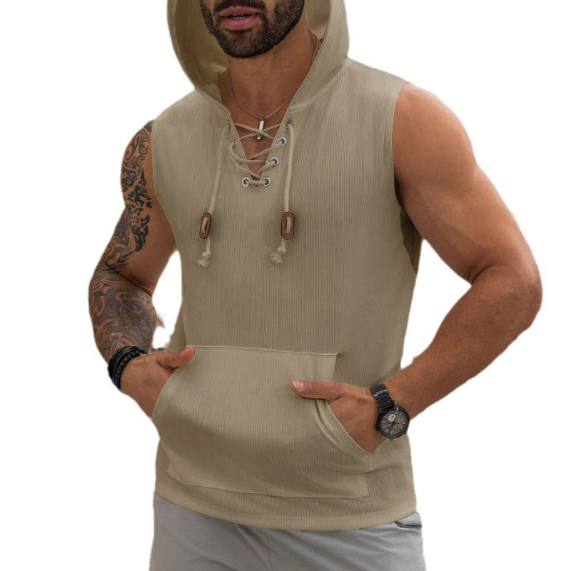 Herren Kapuzen-Workout-Shirt Heidi-Mode