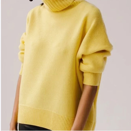 Damen Modischer Rollkragenpullover aus weichem Material Heidi-Mode