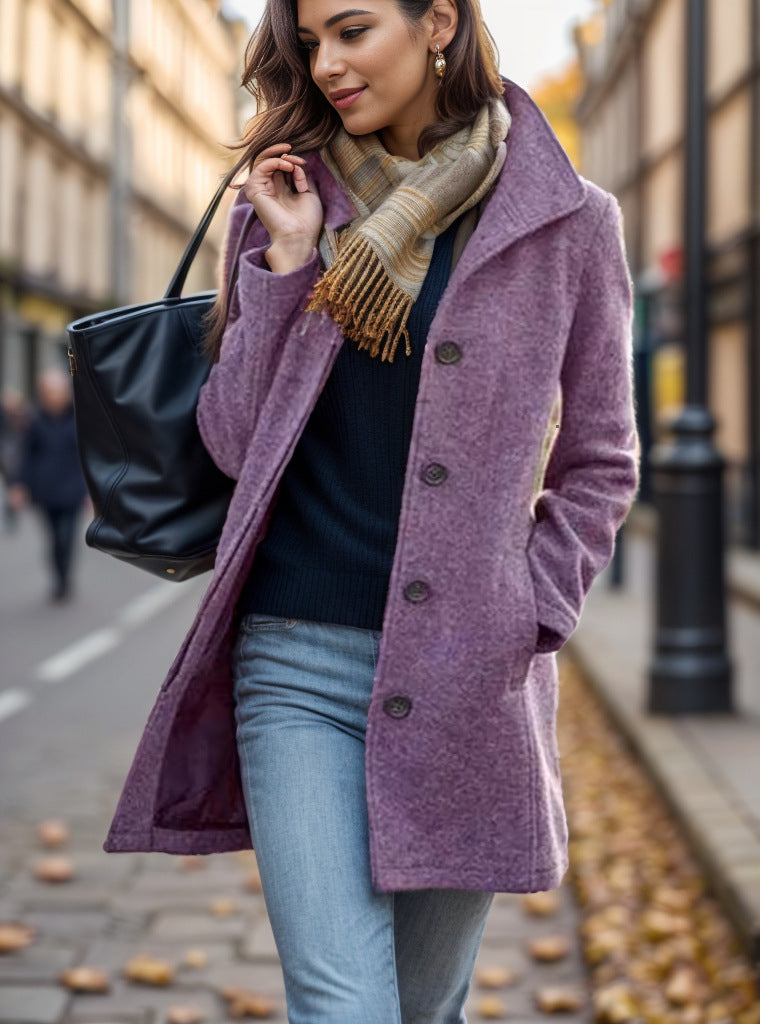 Damen trendiger Oversized-Mantel Heidi-Mode