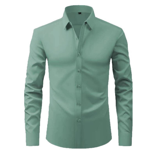 Herren langärmliges Hemd mit innovativer Schnittführung und Modernem Design Heidi-Mode