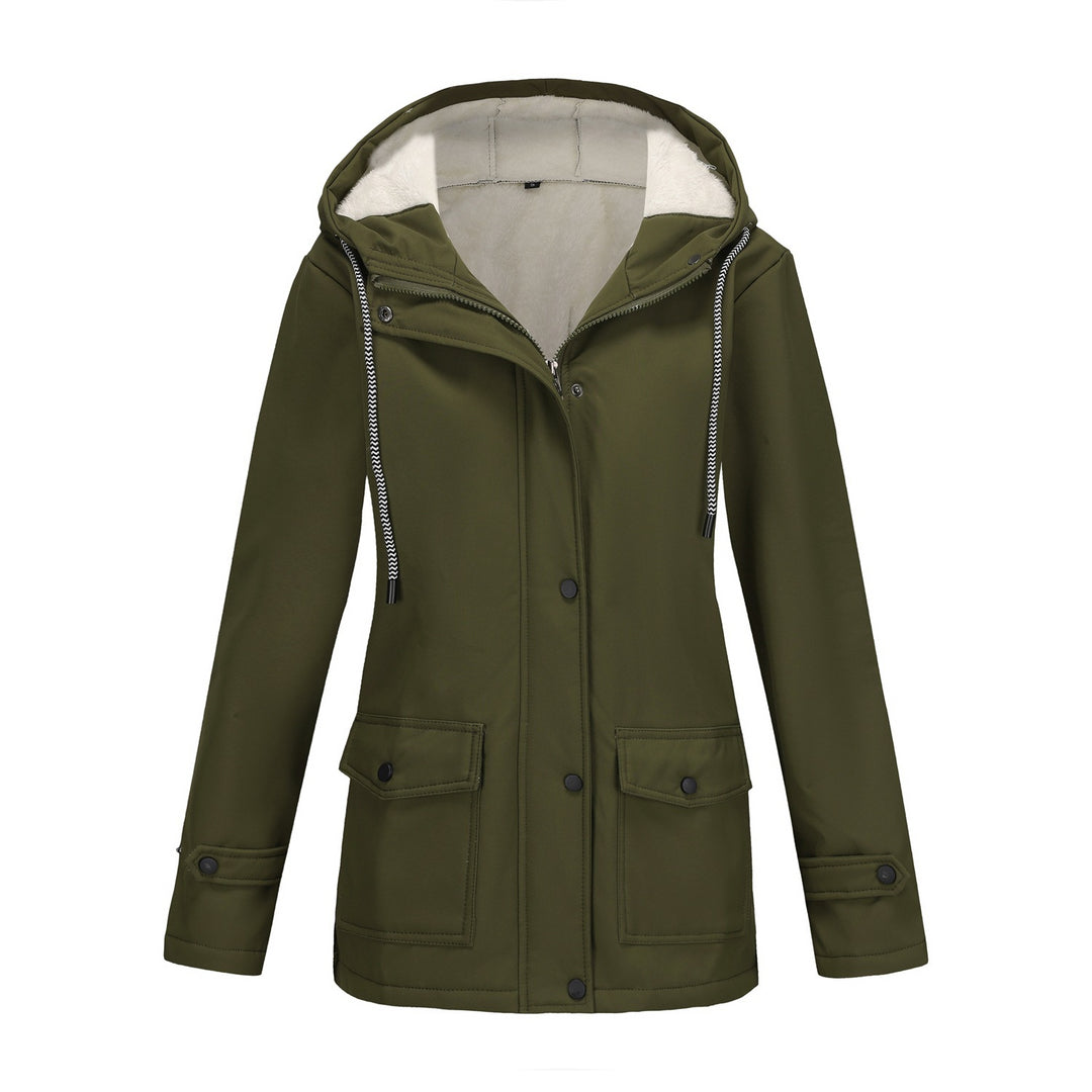 Damen Funktionale Winterjacke mit Fleece-Futter und Kapuze Heidi-Mode