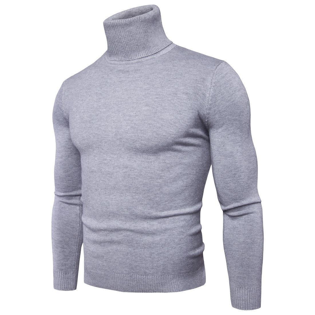 Herren Rollkragenpullover aus weichem Merinowolle Heidi-Mode
