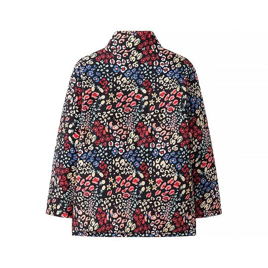 Damen Übergangsjacke mit lebhaftem Tiermotiv und praktischen Taschen Heidi-Mode