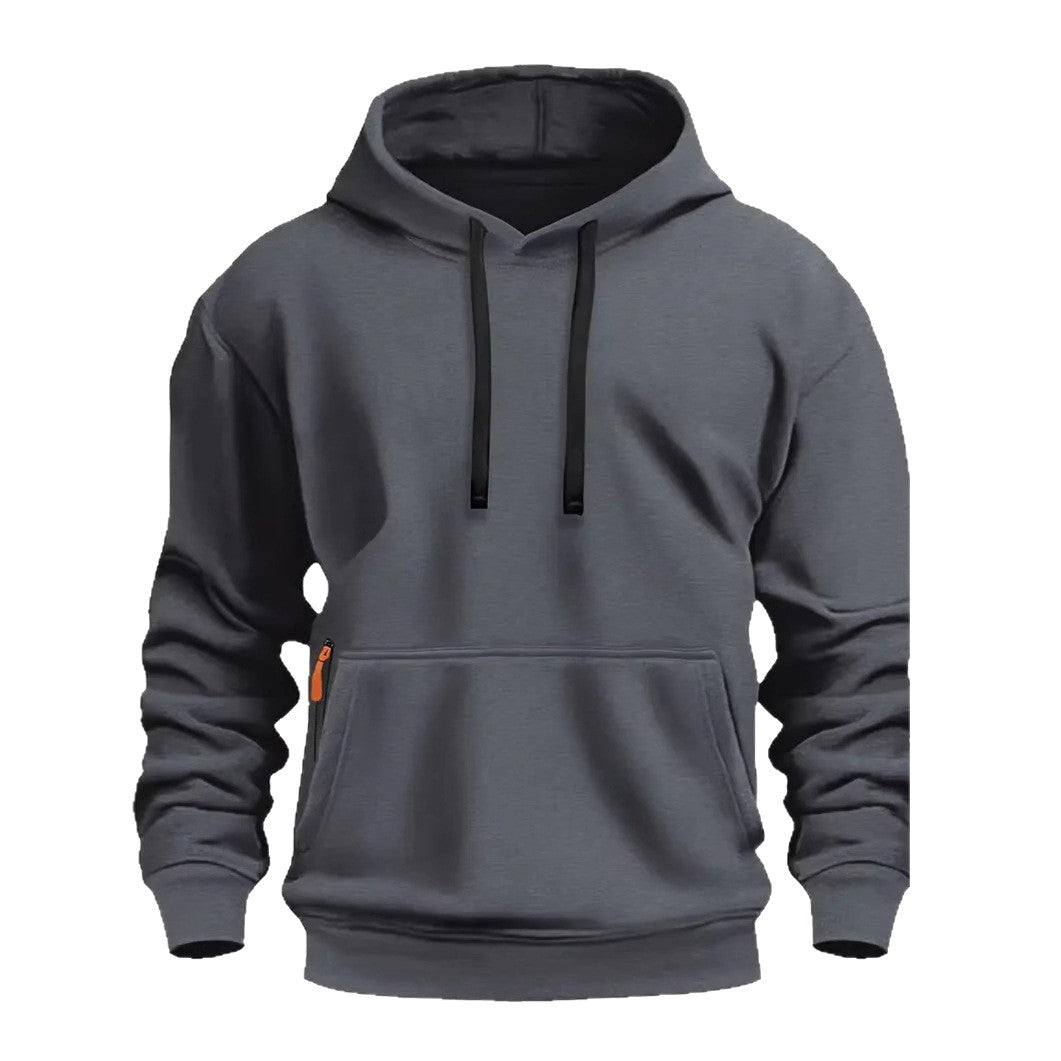 Herren sportlicher Kapuzenpullover mit praktischen Taschen und atmungsaktivem Material Heidi-Mode