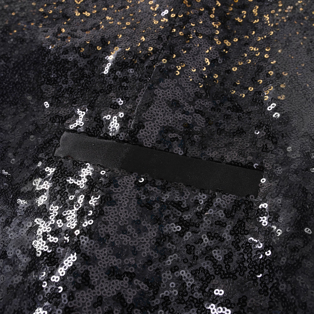 Herren schimmernde Pailletten Weste Heidi-Mode