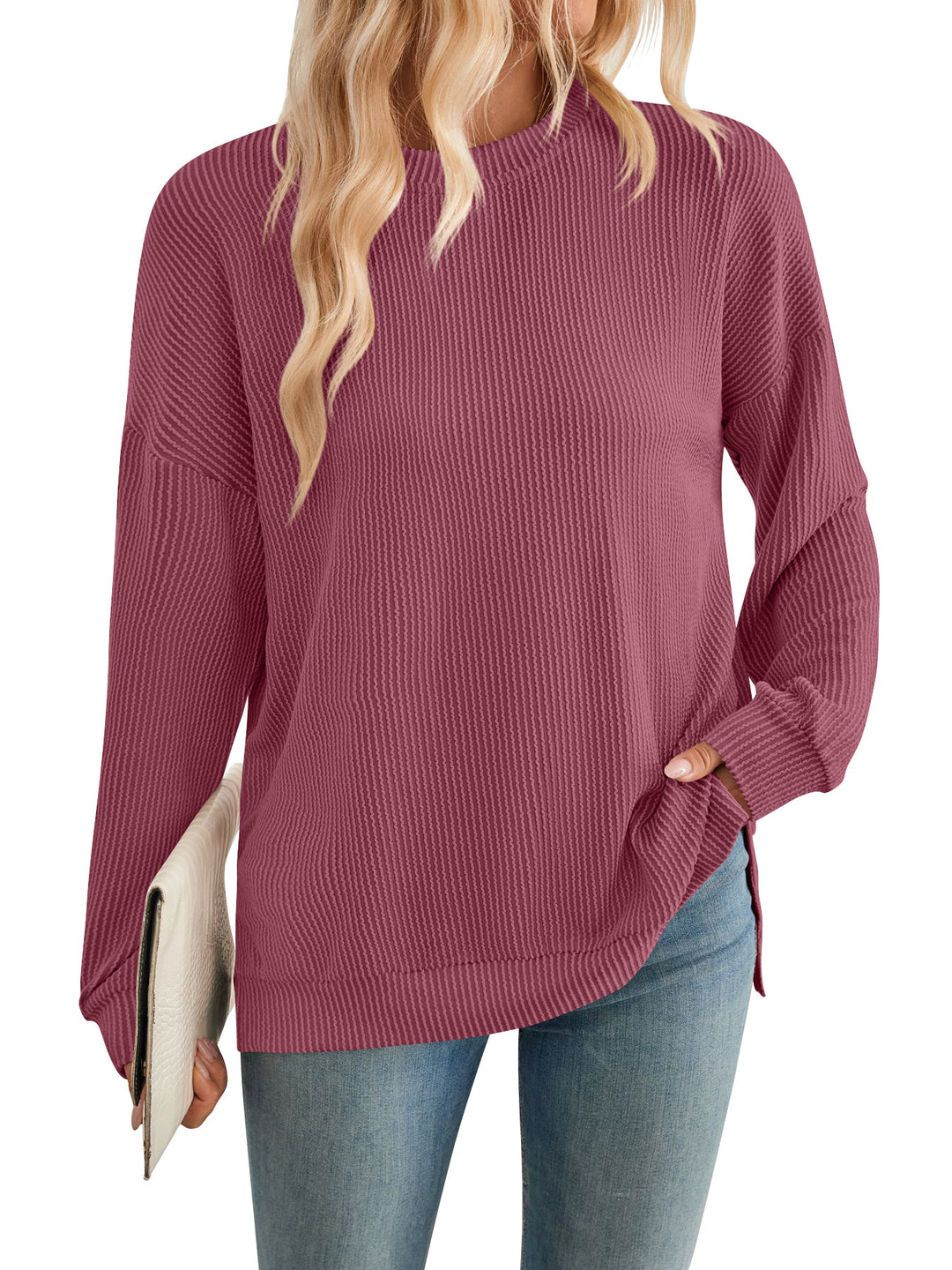Damen lässiger Strickpullover Heidi-Mode