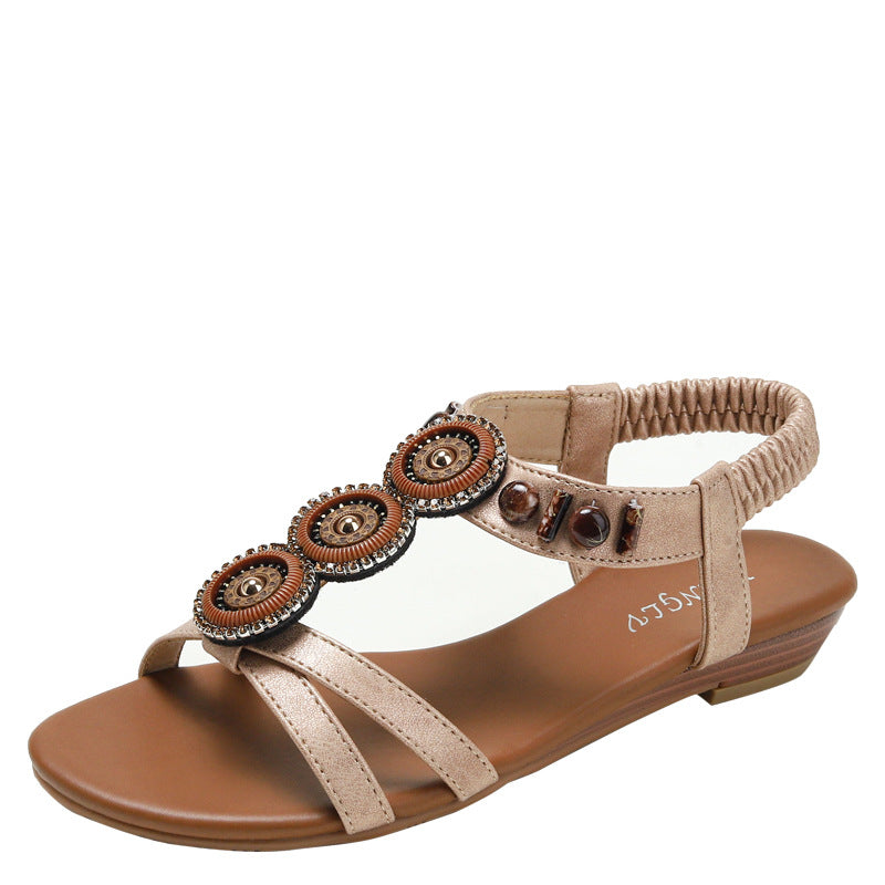 Damen Bunte Ethno Sandalen Heidi-Mode