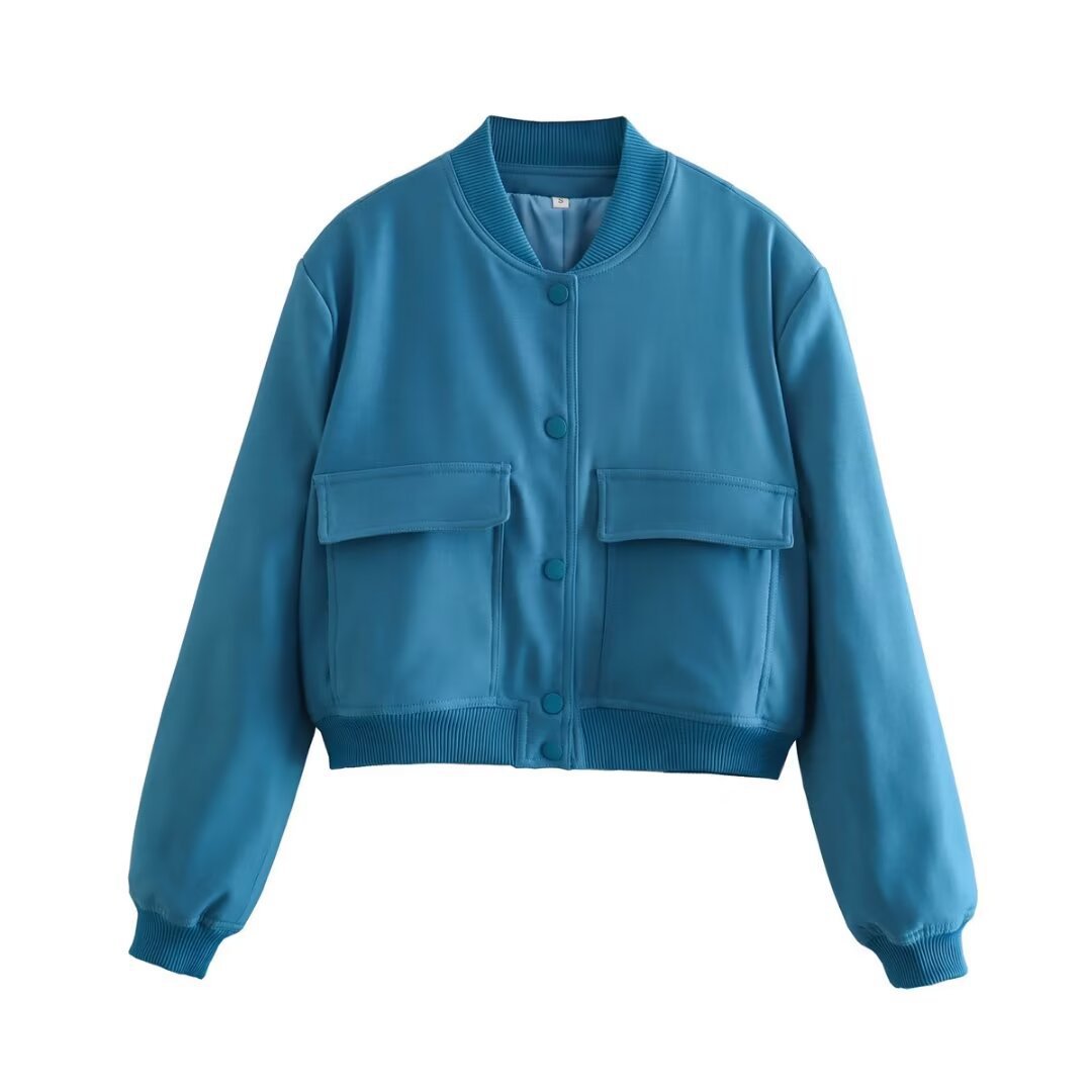 Damen modische Utility-Jacke mit praktischen Taschen und edlem Schnitt Heidi-Mode