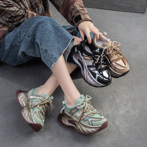 Damen Sneaker mit innovativem Sohlenprofil und atmungsaktiven Materialien Heidi-Mode