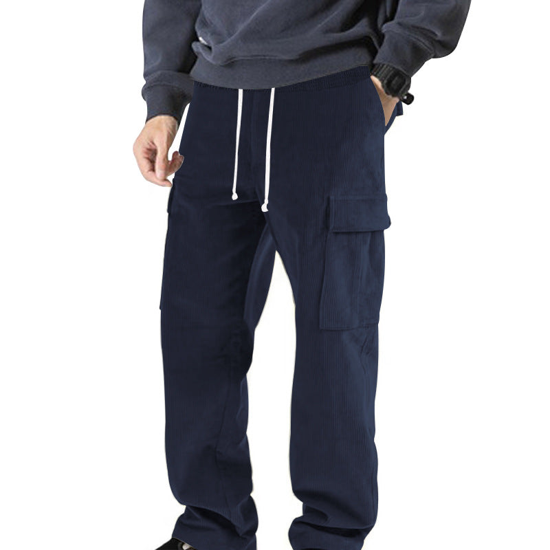 Damen Cargo-Hose mit elastischem Bund und praktischen Seitentaschen Heidi-Mode