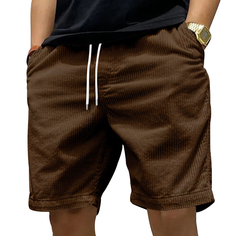 Herren bequeme Freizeithose aus strukturiertem Cordstoff Heidi-Mode