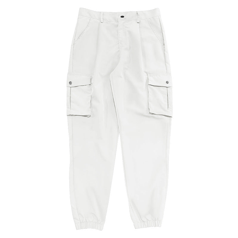 Herren Cargo-Hose mit  elastischem Bund und praktischen Taschen Heidi-Mode