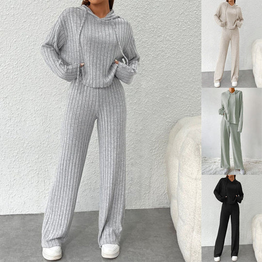 Damen lässiger Strickanzug Heidi-Mode