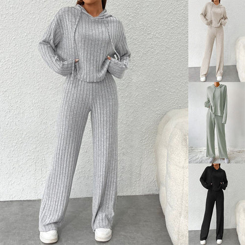 Damen lässiger Strickanzug Heidi-Mode