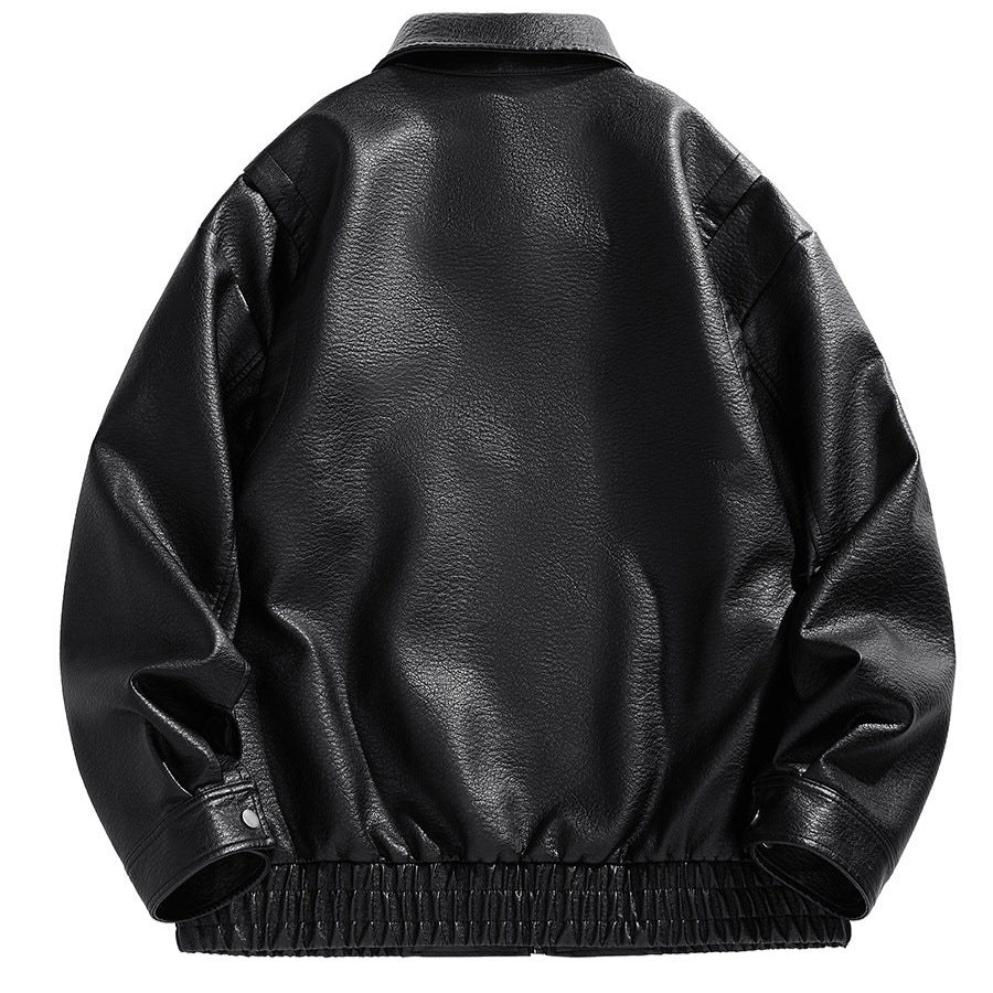 Herren kurz geschnittene jacke mit elastischem Bund und Taschen Heidi-Mode