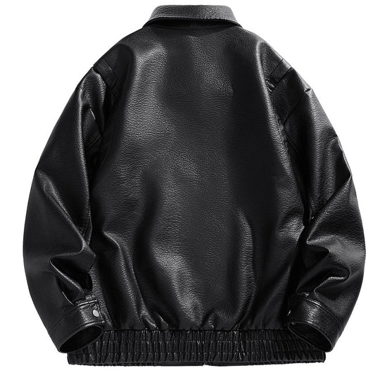 Herren kurz geschnittene jacke mit elastischem Bund und Taschen Heidi-Mode