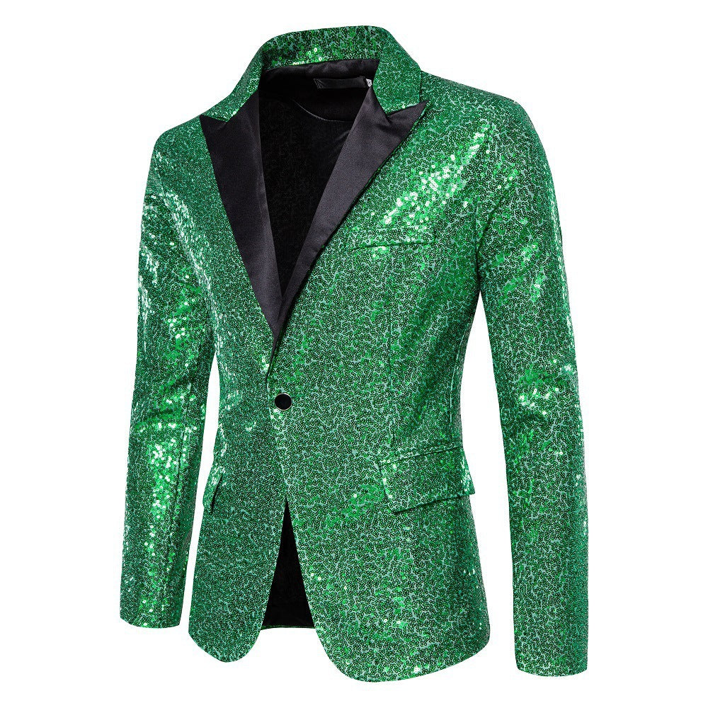 Herren schimmernder Pailletten Blazer Heidi-Mode