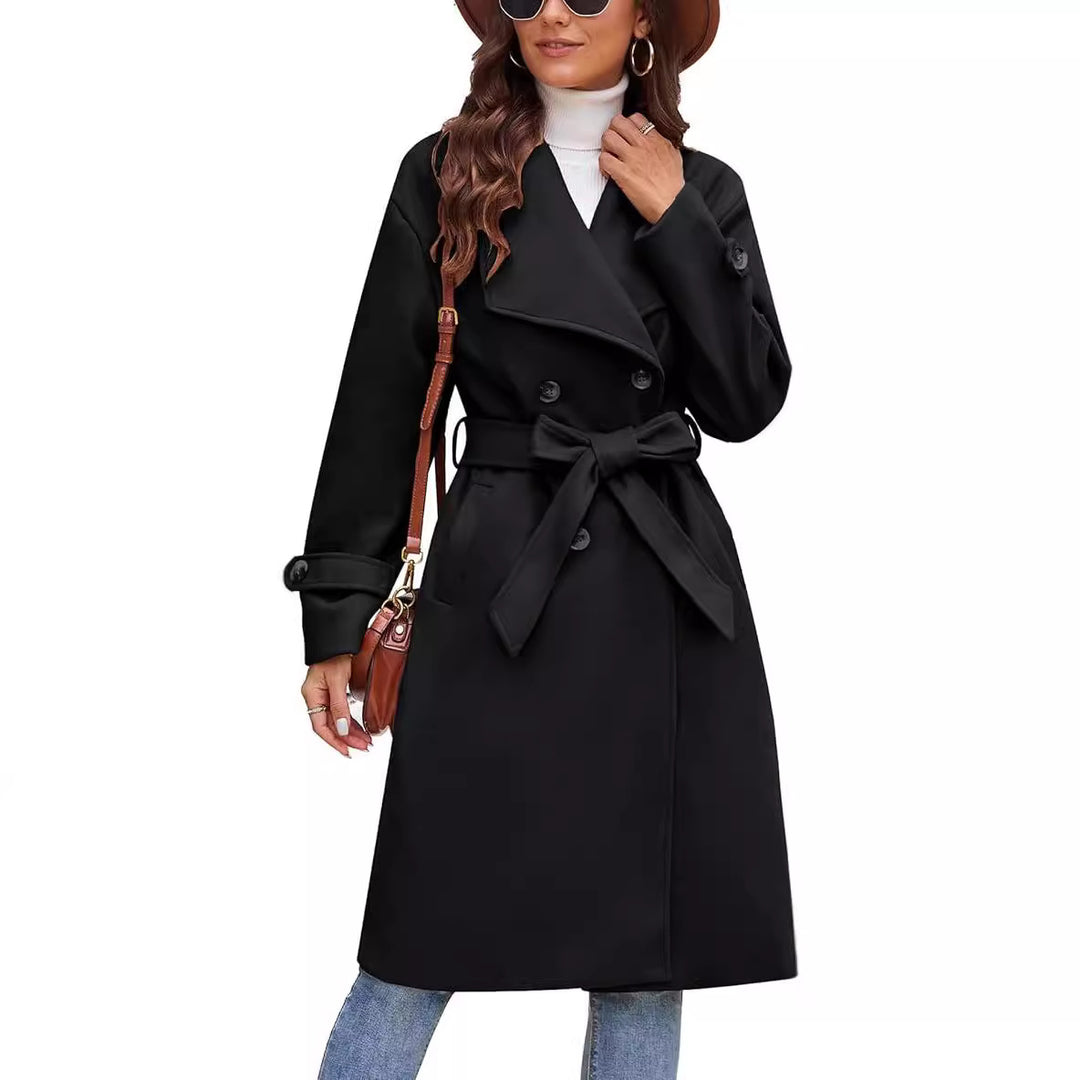 Damen Eleganter und bequemer Langmantel Heidi-Mode