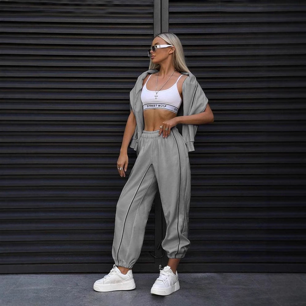 Damen sportlicher Freizeitanzug mit modernem Schnitt und bequemen Details Heidi-Mode