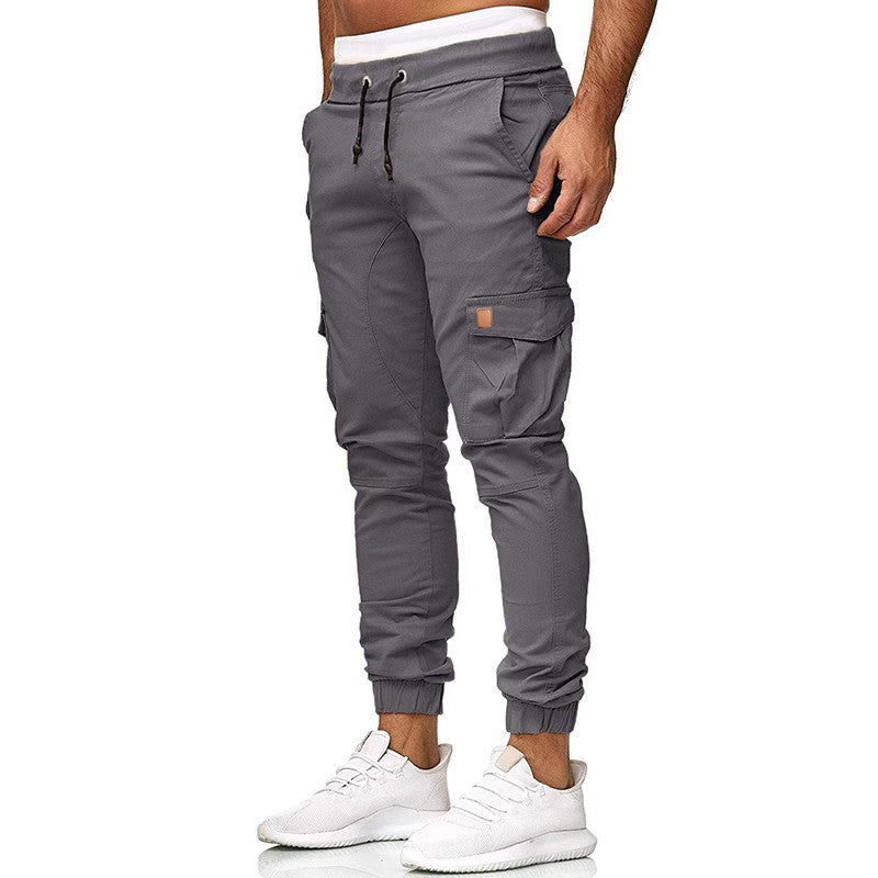 Herren Cargo-Jogginghose mit elastischem Bund und praktischen Taschen Heidi-Mode