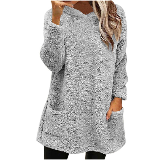 Damen Kuschelige Fleece-Pullover Heidi-Mode