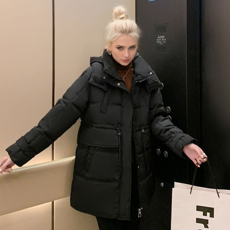 Damen warme Winterjacke mit praktischer Kapuze Heidi-Mode