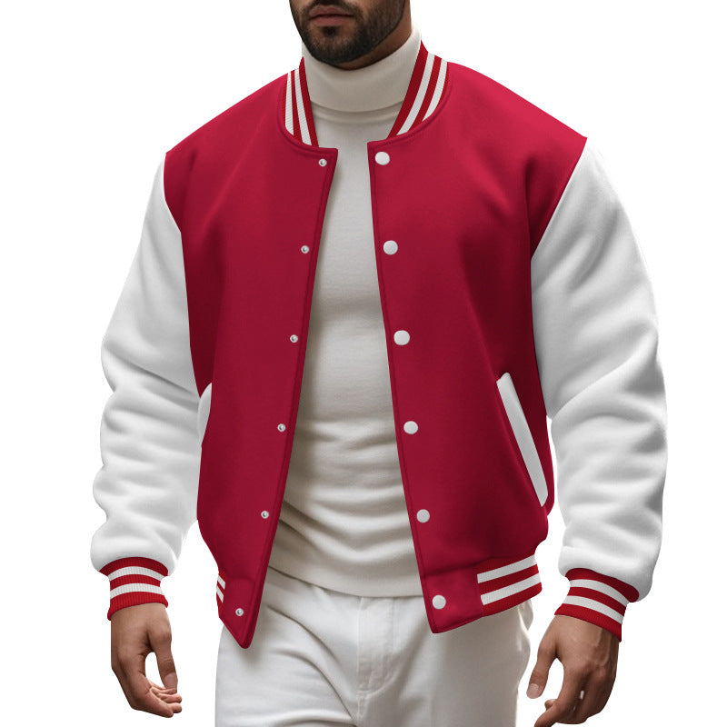 Herren Sportliche Collegejacke Heidi-Mode