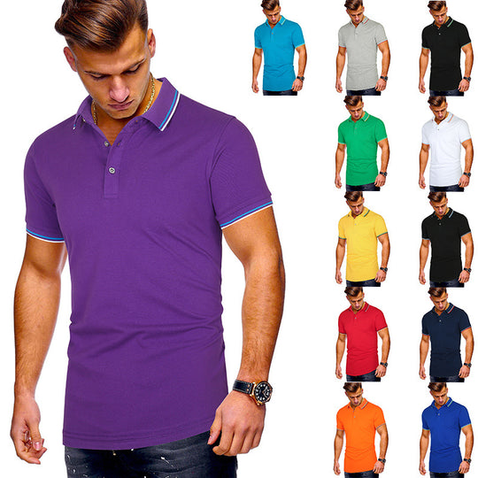 Herren Poloshirt mit modernen Akzenten Heidi-Mode