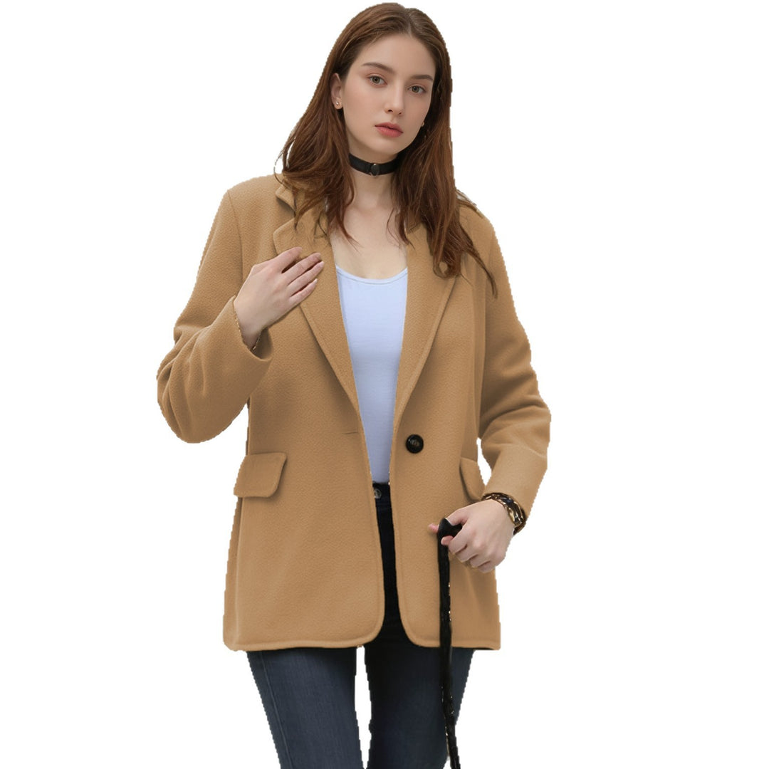 Damen elegante Blazerjacke mit strukturierter Oberfläche und schickem Schnitt Heidi-Mode