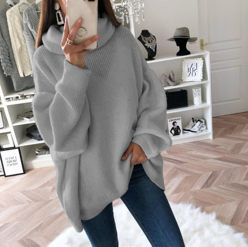 Damen Weicher Oversized Strickpullover Heidi-Mode
